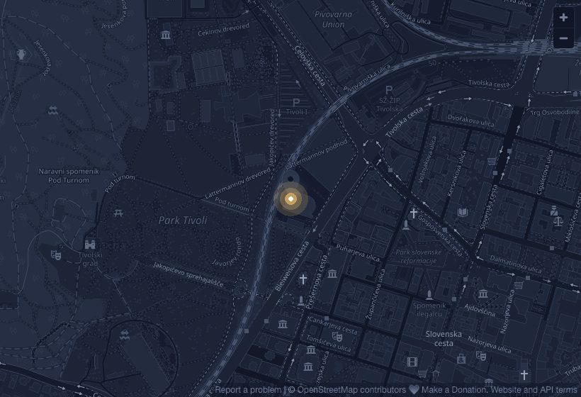 Zemljevid lokacije Tivolska cesta 30, Ljubljana
